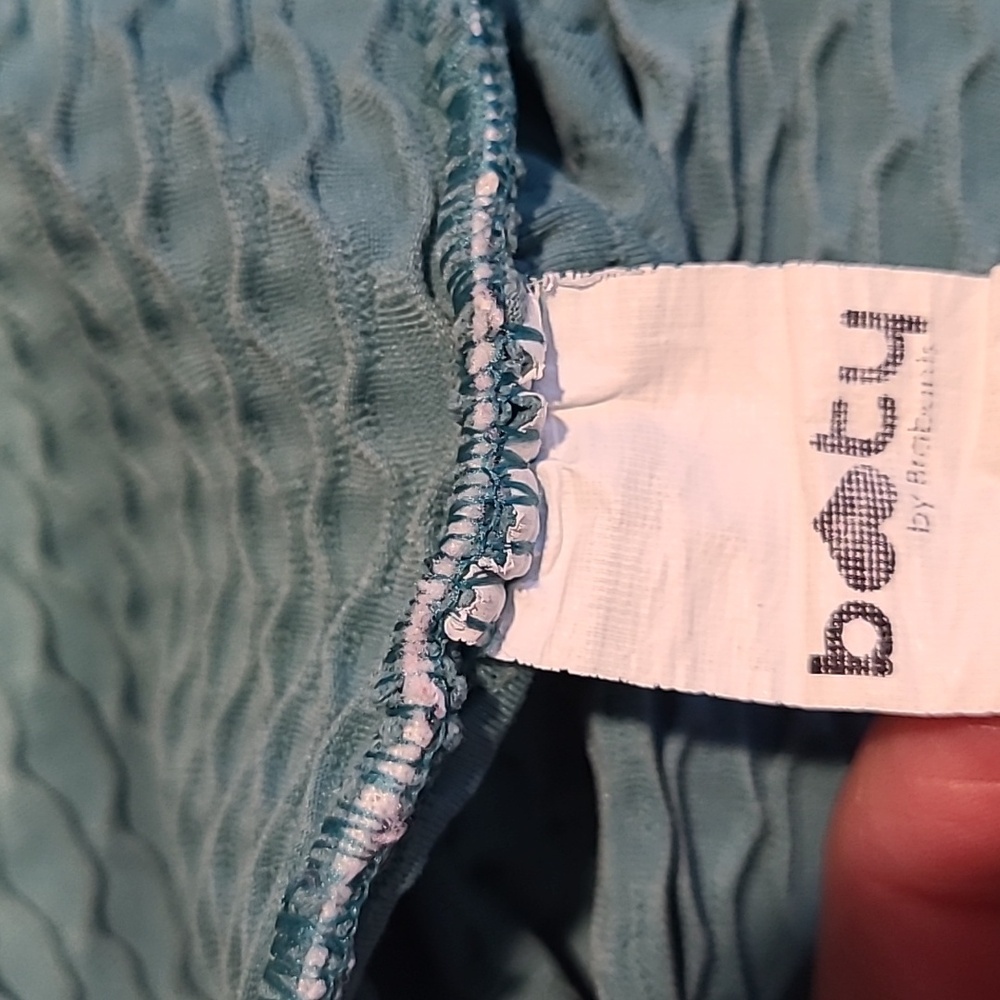 Booty by Brabants Teal Textured High-Rise Leggings - Picture 5 of 6